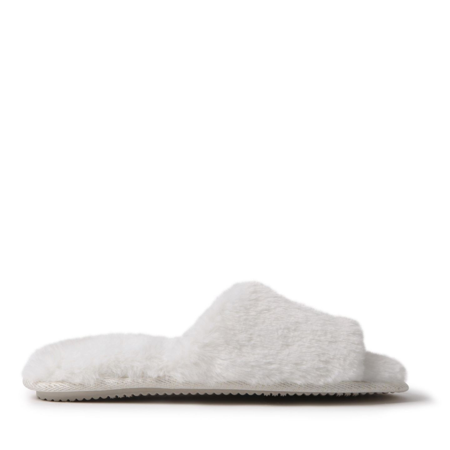 Женские тапочки Dearfoams Lane Bridal I Do Fuzzy Slide, цвет: Алебастровый — фото 6