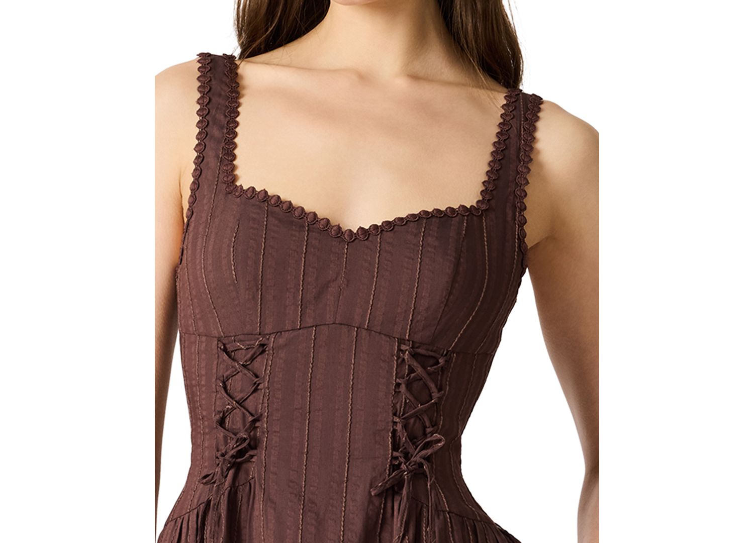 Corseted Sundress with Sweetheart Neckline