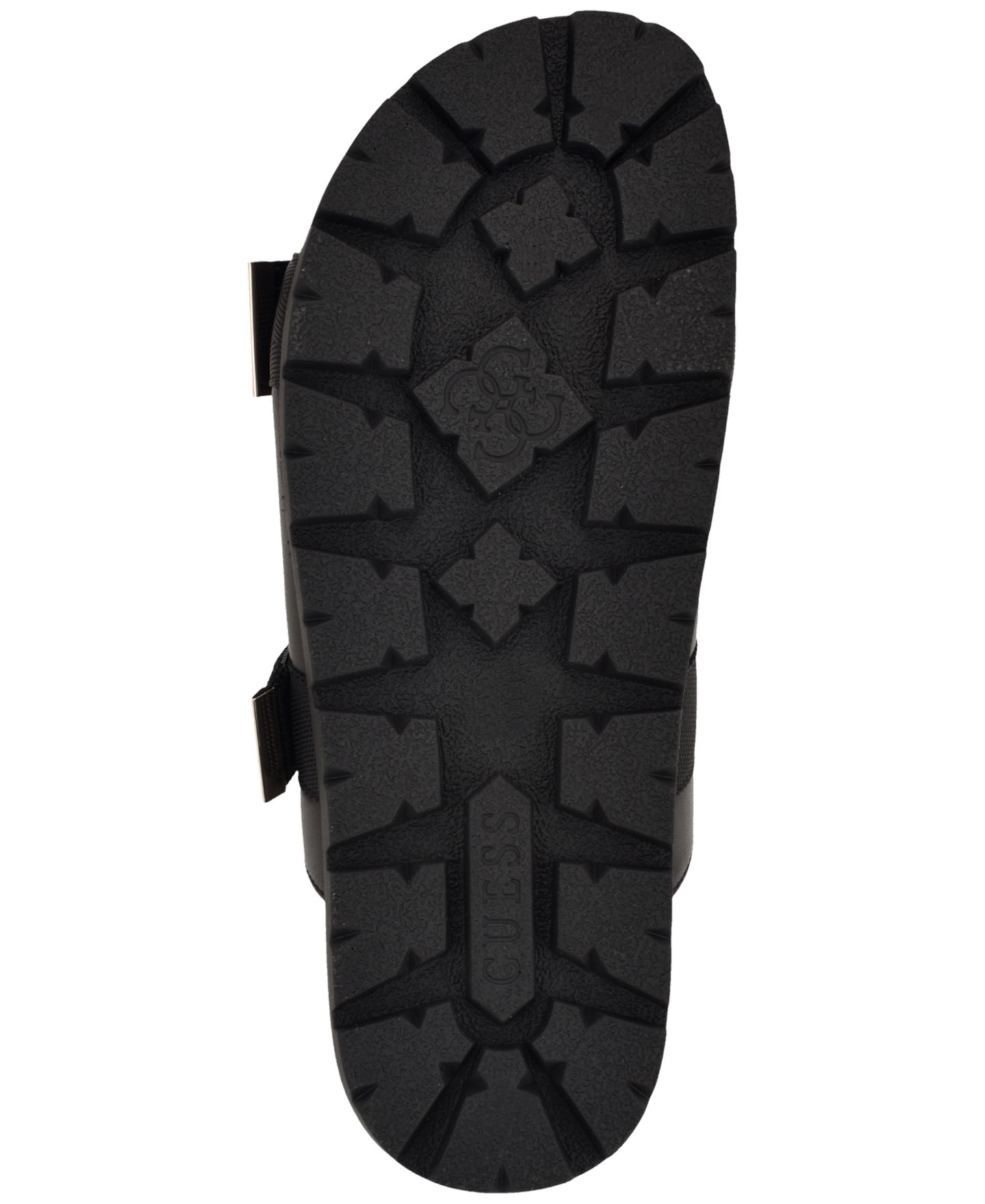 Женские сандалии GUESS Faxona Branded Slip-On Footbed, цвет: Чёрный — фото 5