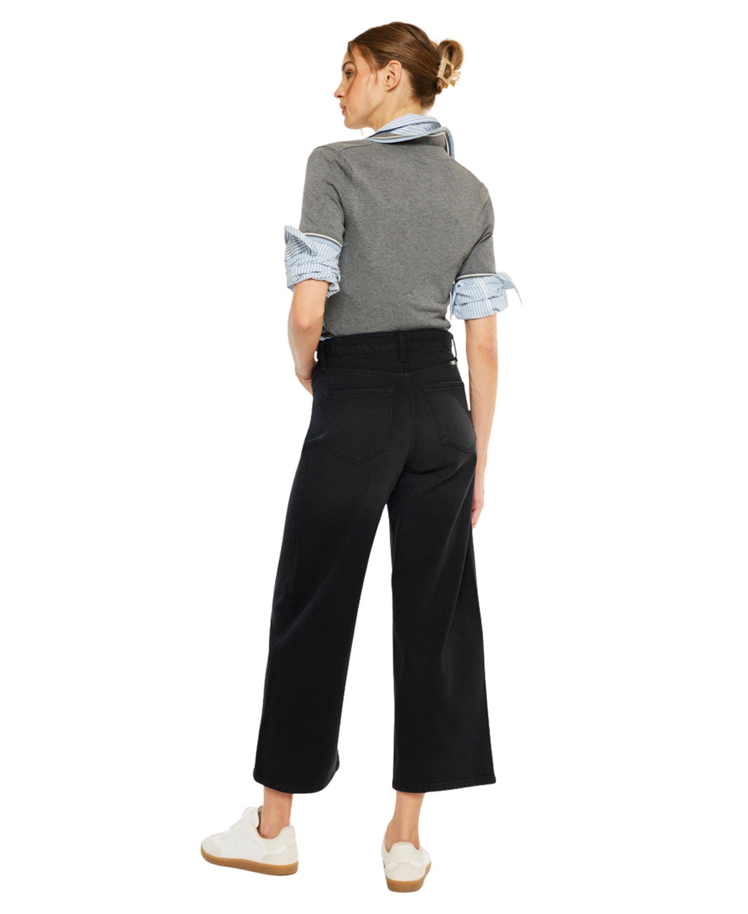 Women's Victoria Ultra High Rise Cropped Wide-Leg Jeans