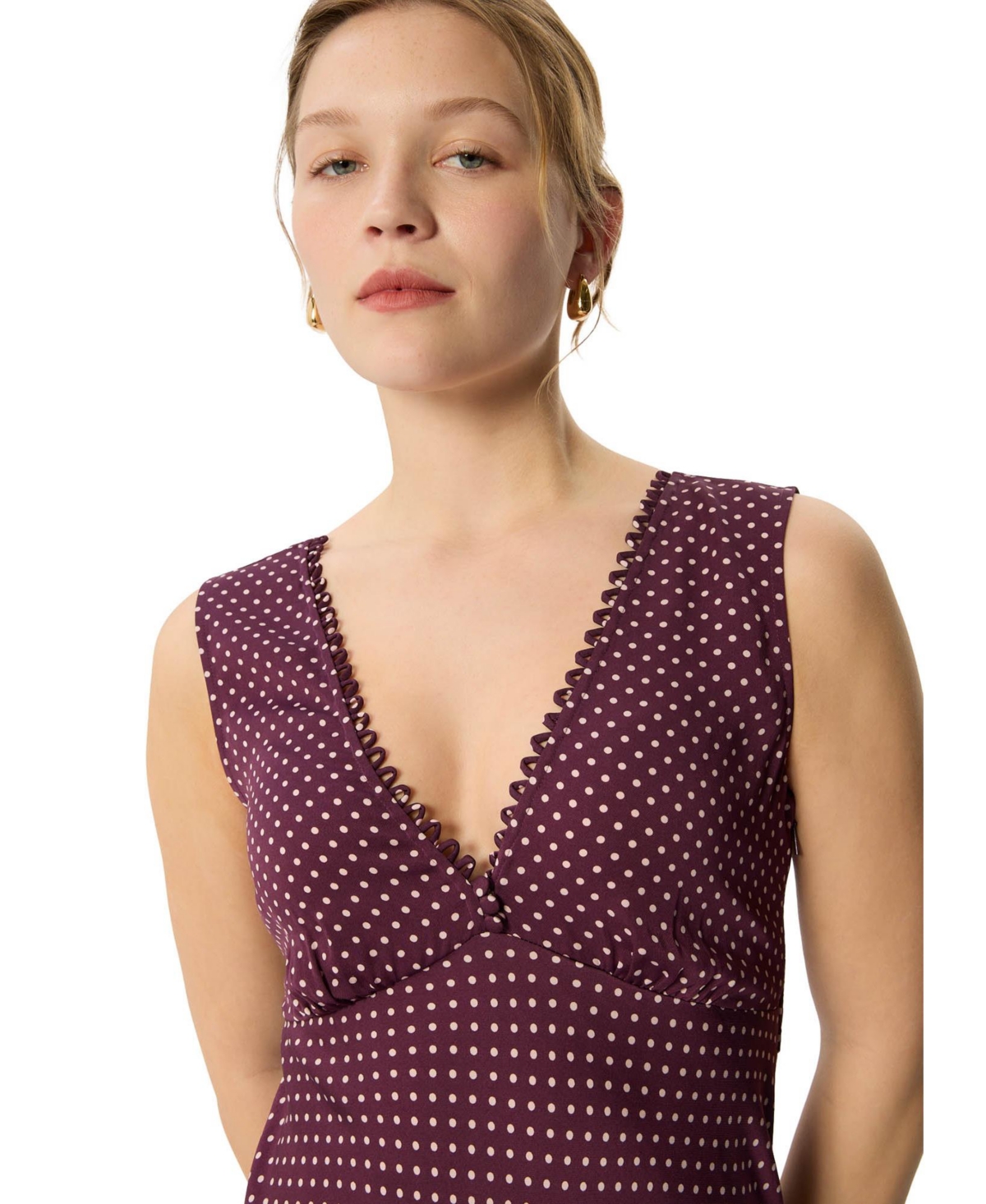Whistles Women's Mini Spot Sleeveless Dress
