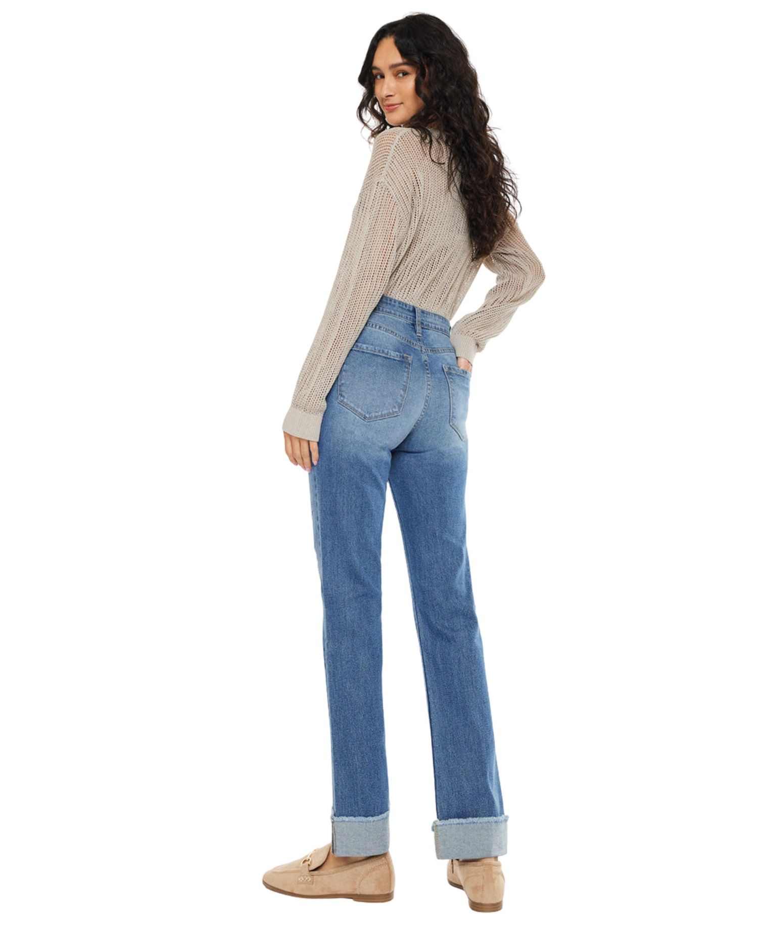 Women's Trini High-Rise Straight-Leg Jeans
