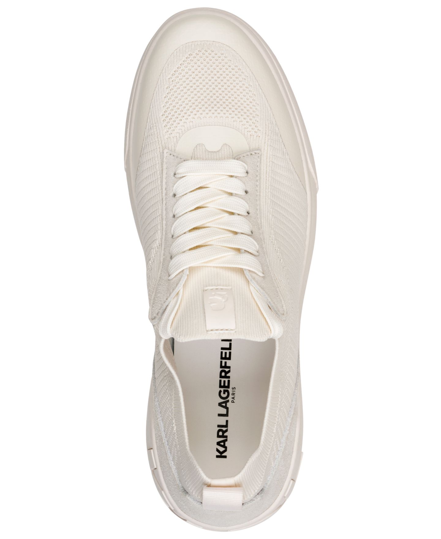 Мужские кроссовки KARL LAGERFELD PARIS Auren Lace-Up, цвет: Бежевый — фото 4