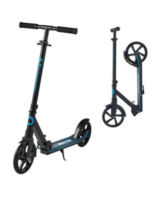 2-Wheel Kick Scooter, Adjustable Handlebar, Wide Non-Slip Deck, Foldable Lightweight, 220-Lb Capacity