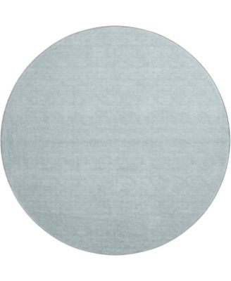 Soft Essentials Machine Washable SE6 8'x8' Round Area Rug