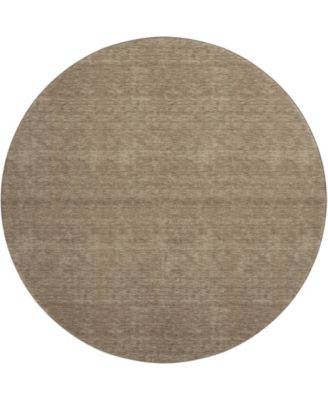 Soft Essentials Machine Washable SE6 8'x8' Round Area Rug
