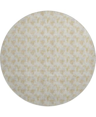 Soft Essentials Machine Washable SE5 8'x8' Round Area Rug