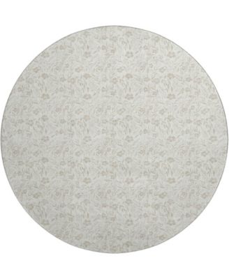 Soft Essentials Machine Washable SE4 8'x8' Round Area Rug
