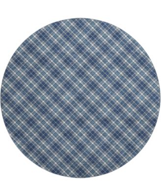Soft Essentials Machine Washable SE3 8'x8' Round Area Rug