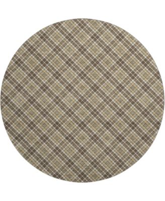 Soft Essentials Machine Washable SE3 8'x8' Round Area Rug
