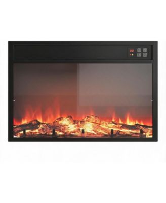30" Electric Fireplace with Remote, Fireplace Insert for 59" TV Stand Fits TVs Up to 65", Overheating Protection, 8H Timer