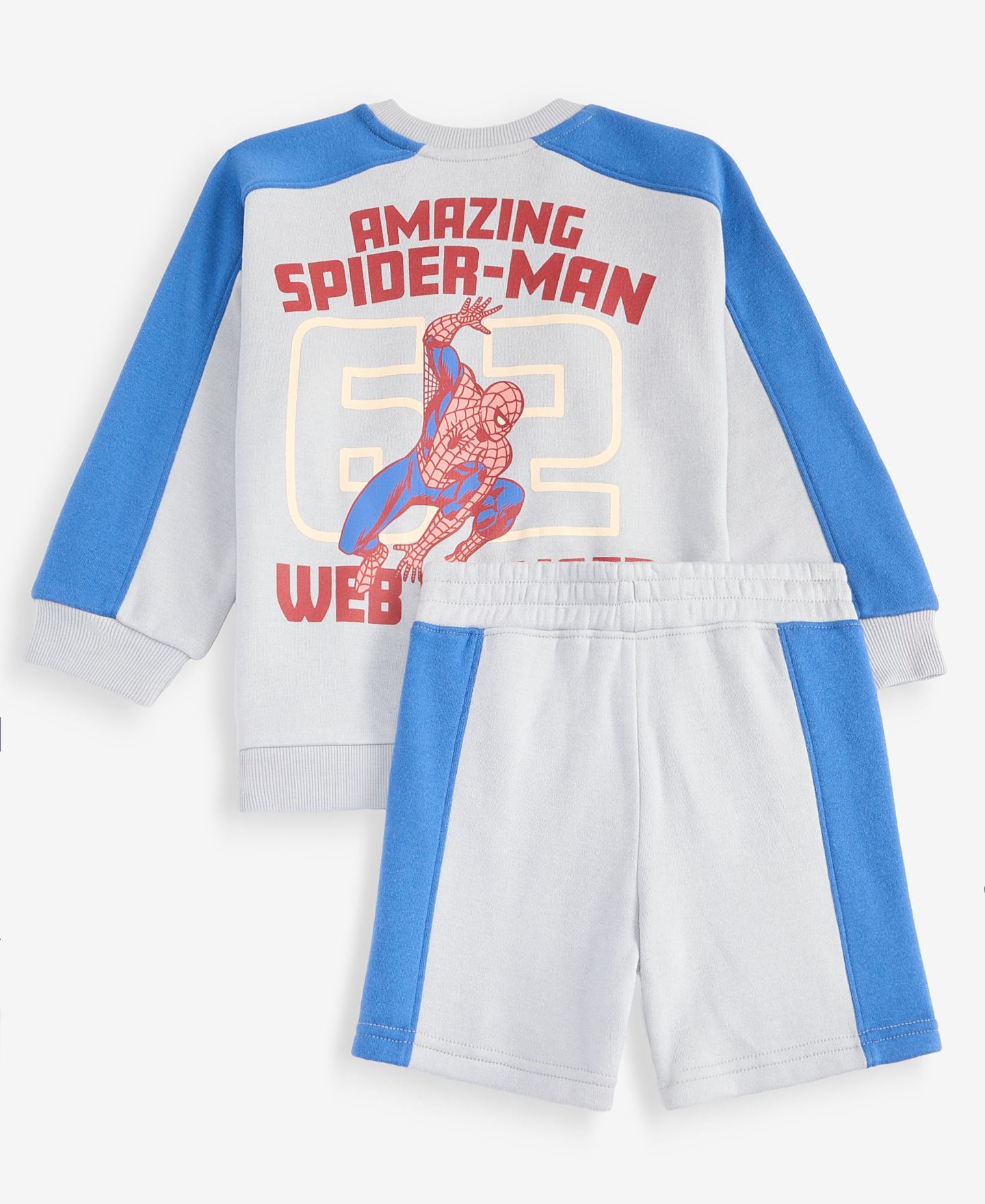 Детский комплект Epic Threads Spider-Man Slinger для мальчиков 12M-5T: рубашка и шорты, цвет: Туманный — фото 2