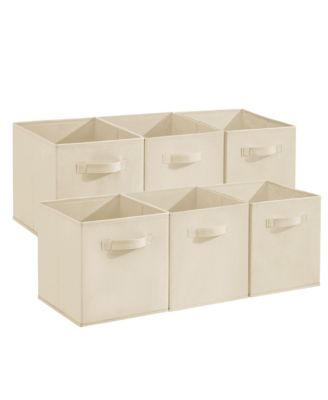 Collapsible Fabric Storage Cubes with Handles, 12 Pack, 11" Open-Top Bins, for Closet and Nursery