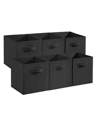 Collapsible Fabric Storage Cubes with Handles, 12 Pack, 11" Open-Top Bins, for Closet and Nursery