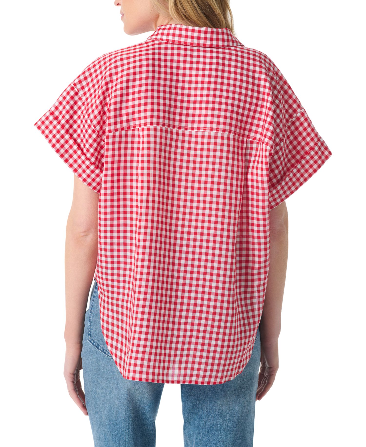 Women's Austin Gingham Print Short-Sleeve Top
