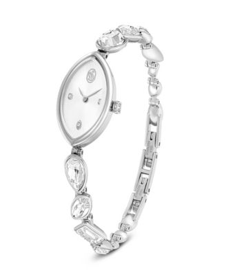 大理石台座付きハンドクリップ　淑女の手　シルバー&ホワイト　フランスアンティーク Swarovski Gema Crystal Bracelet Watch 27 x 20mm - Macy's