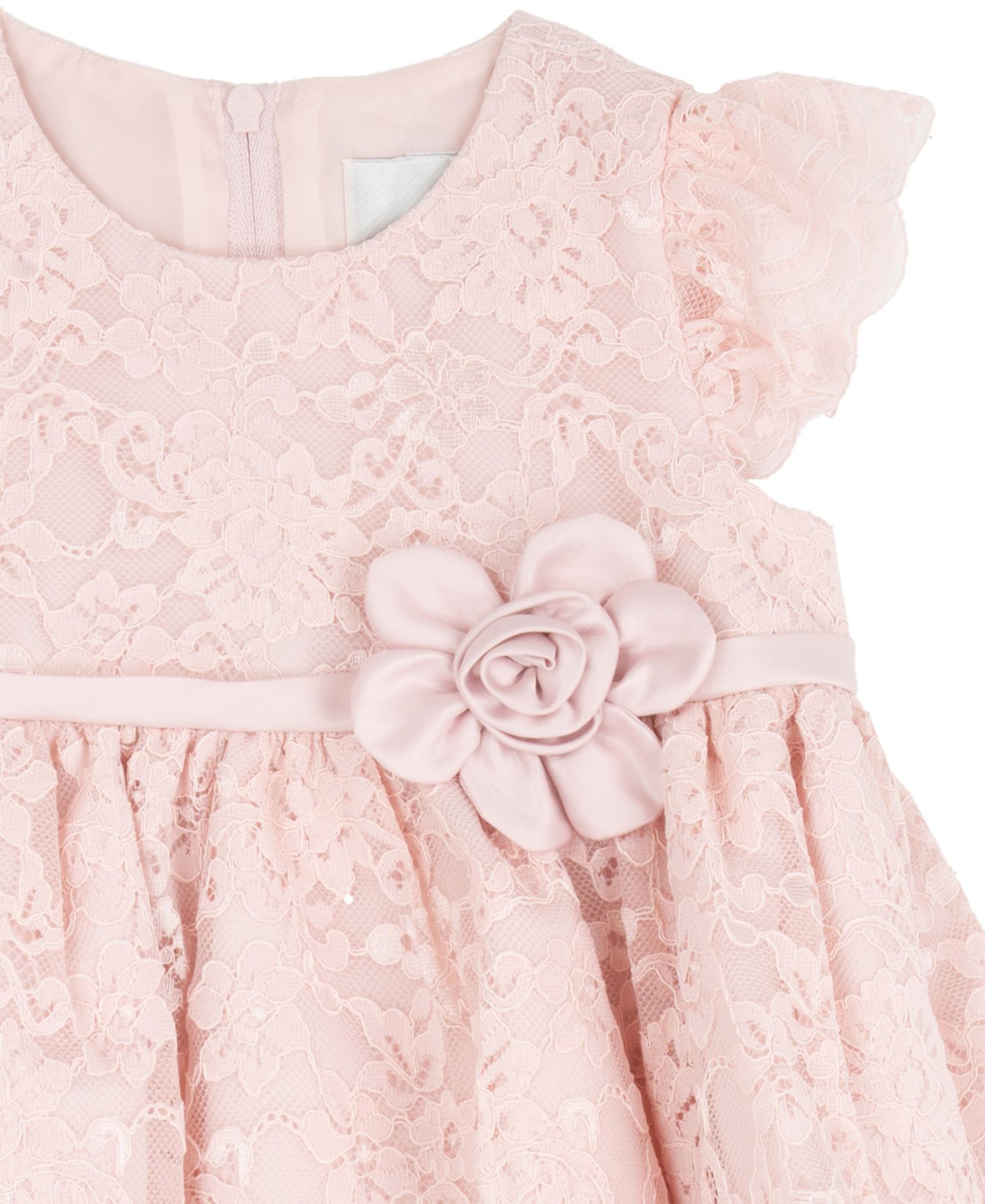 Baby Girls' Short-Sleeve Dress with Diaper, 2-Piece Set