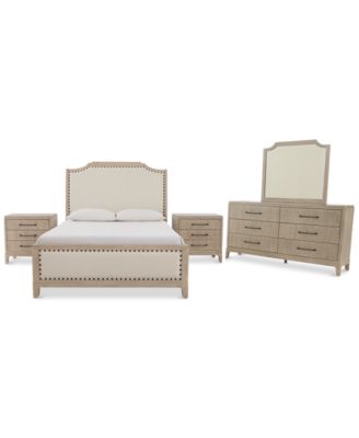 Sadie 4-Piece Queen Bedroom Set (Bed, Dresser & Two Nightstands)