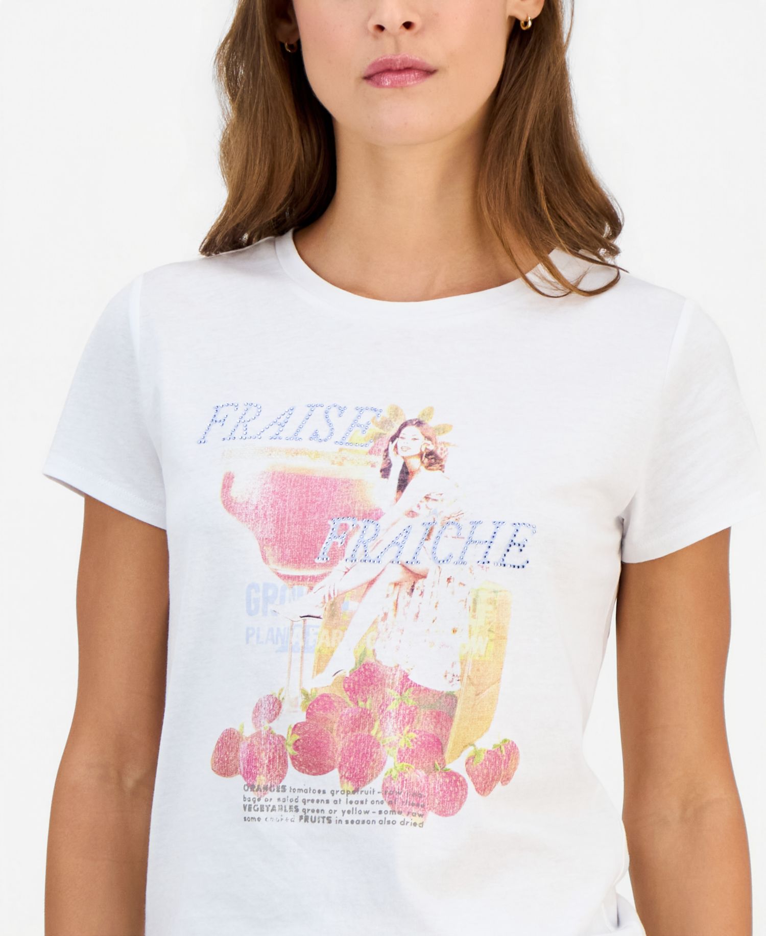 Women's Strawberry Girl Short-Sleeve Baby T-Shirt