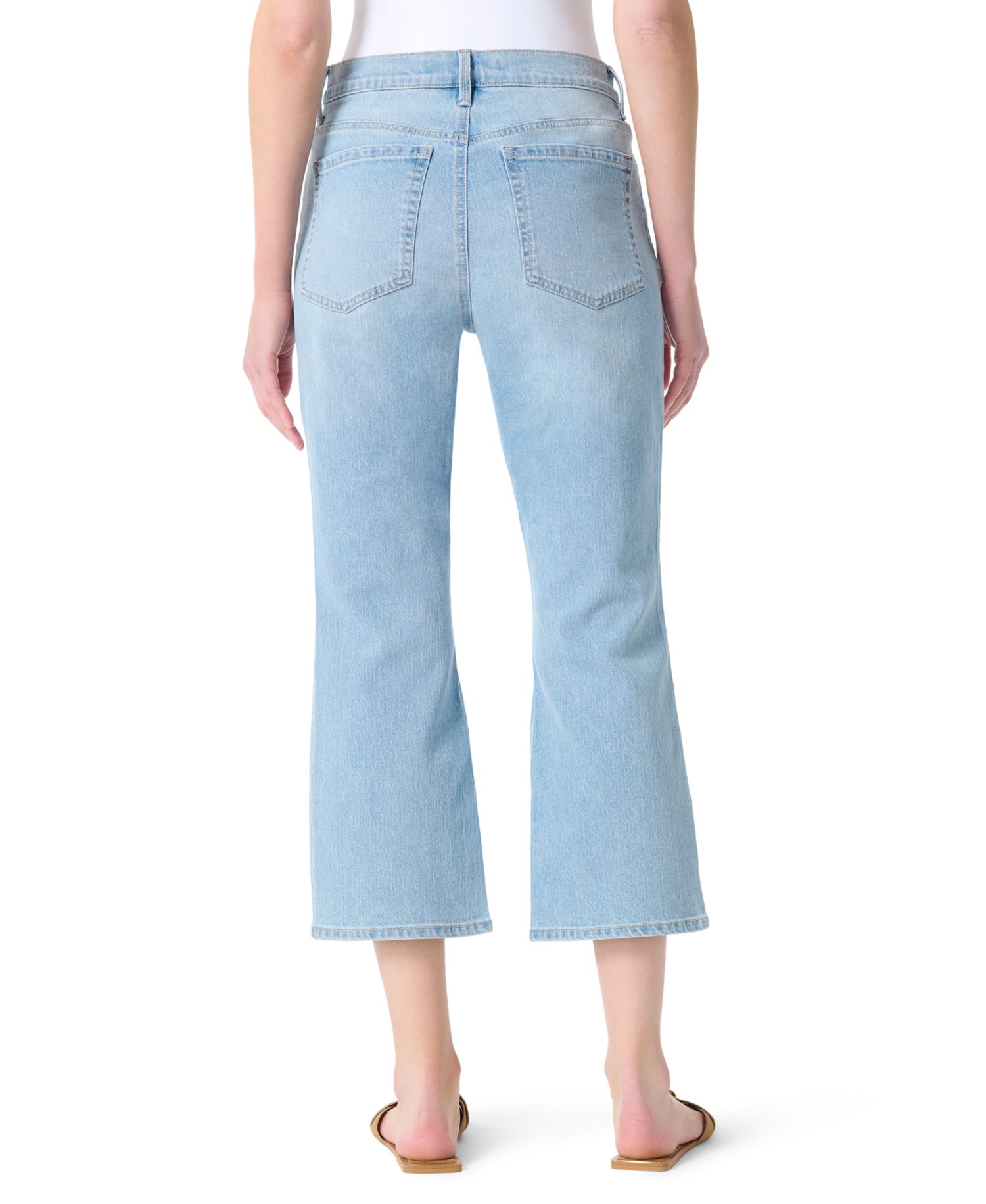 Women's Kick Flare Cropped Jeans