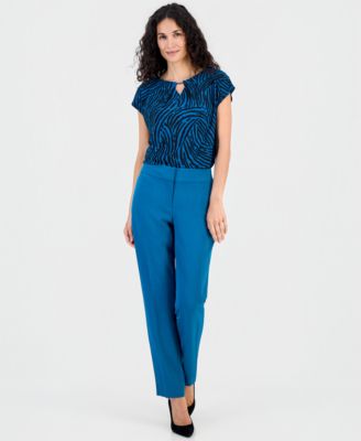 Women's Ava Straight-Leg Crepe Pants