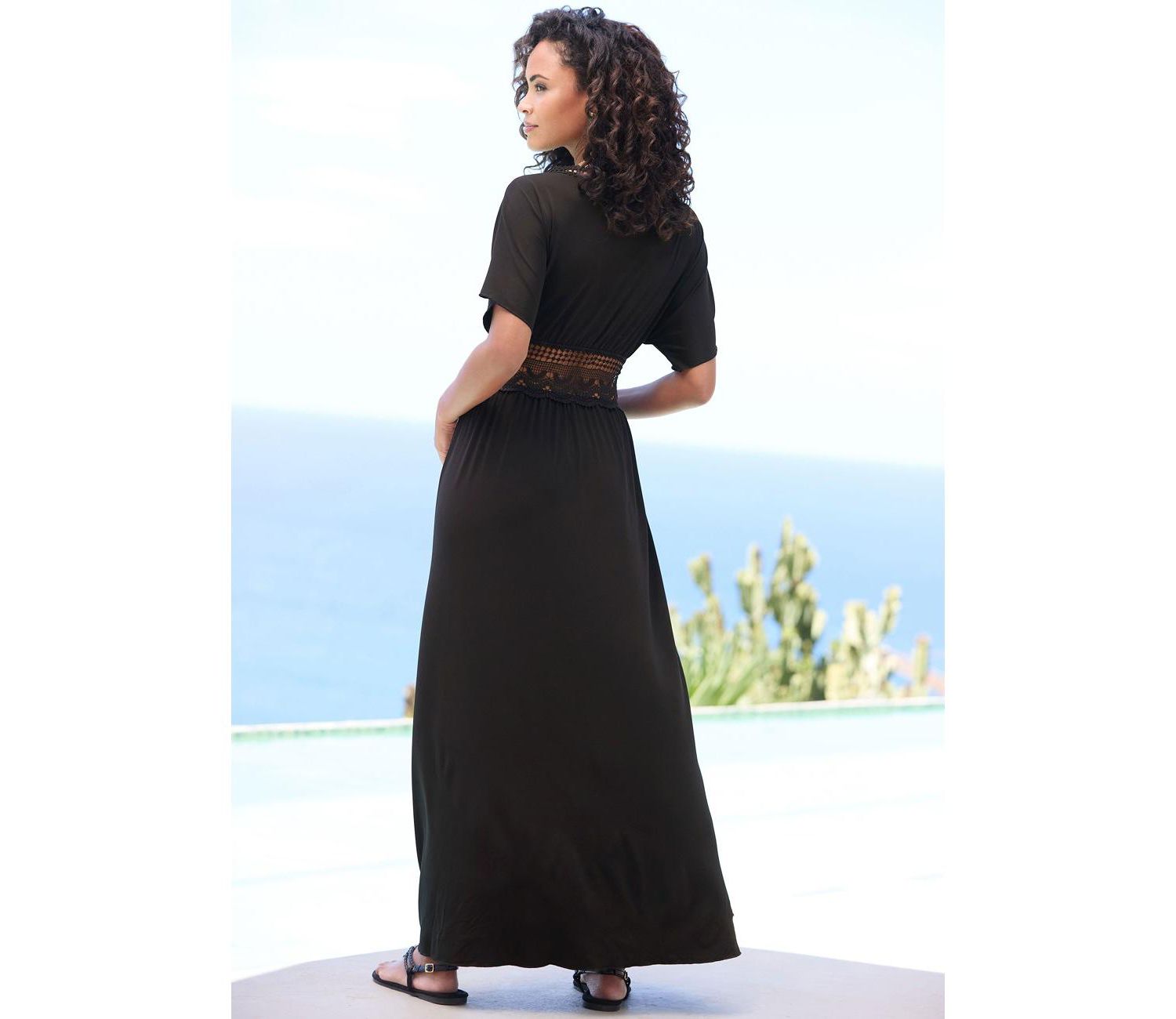 Women's Crochet Trim Lace Everyday Comfort Swim Cover-Up