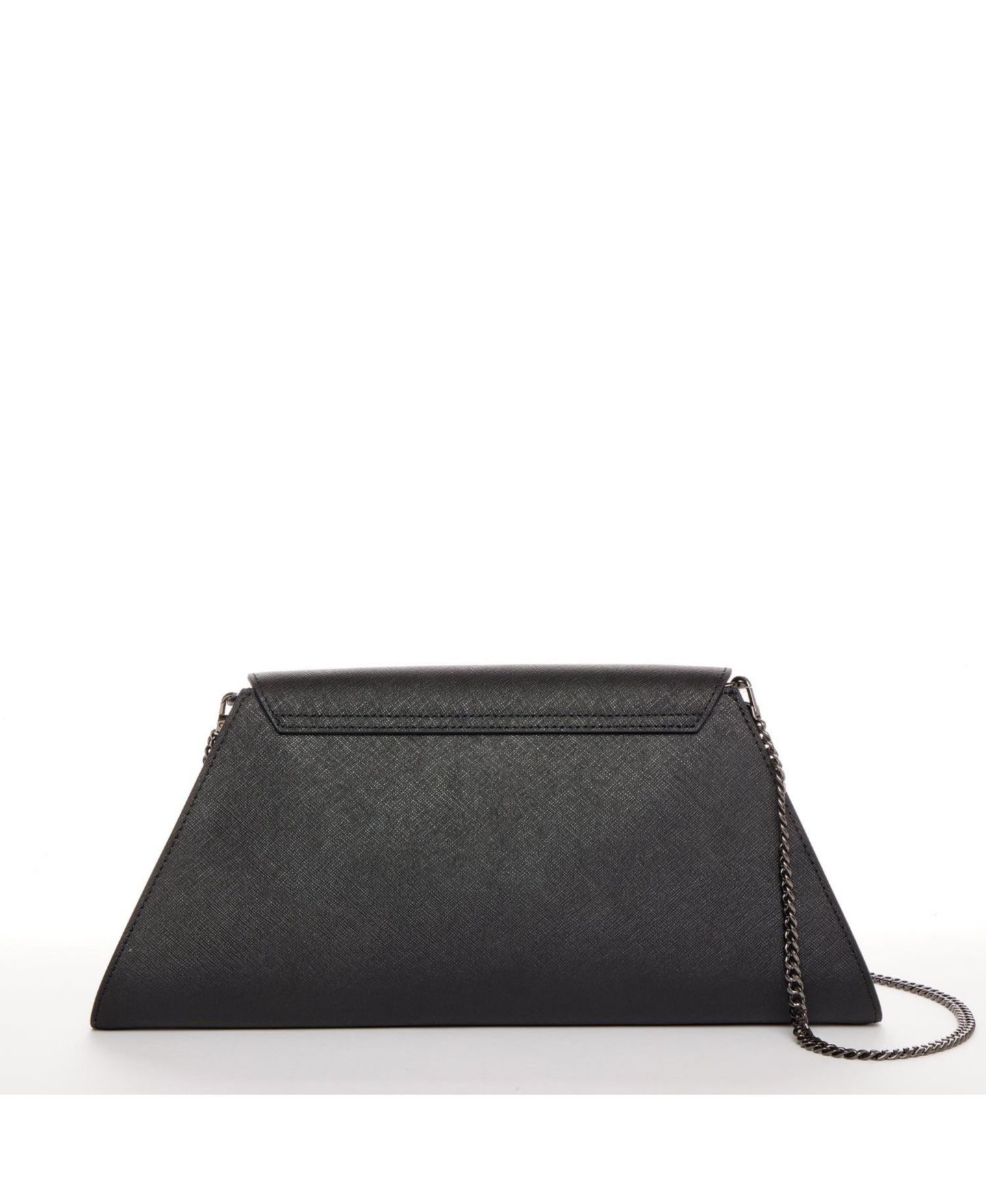 Женский клатч SUSU Saffiano Leather Envelope Clutch Purse Crossbody Evening Bag with Chain Strap Elegant Handbag, цвет: Чёрный — фото 5
