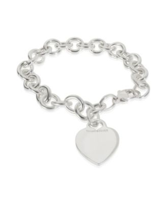 Pre-Owned Tiffany & Co Sterling Silver Heart Tag Bracelet - Sterling silver