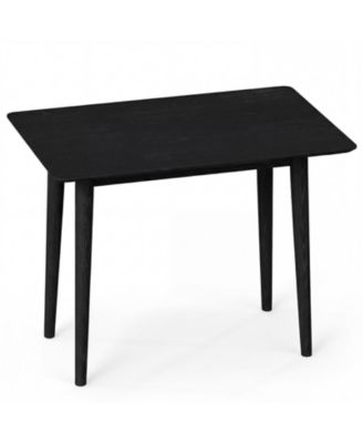 34 Inch Rectangular Wooden Dining Table for 2-4 Farmhouse Style