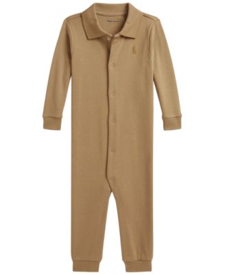 Baby Boys' Soft Cotton Polo Coverall