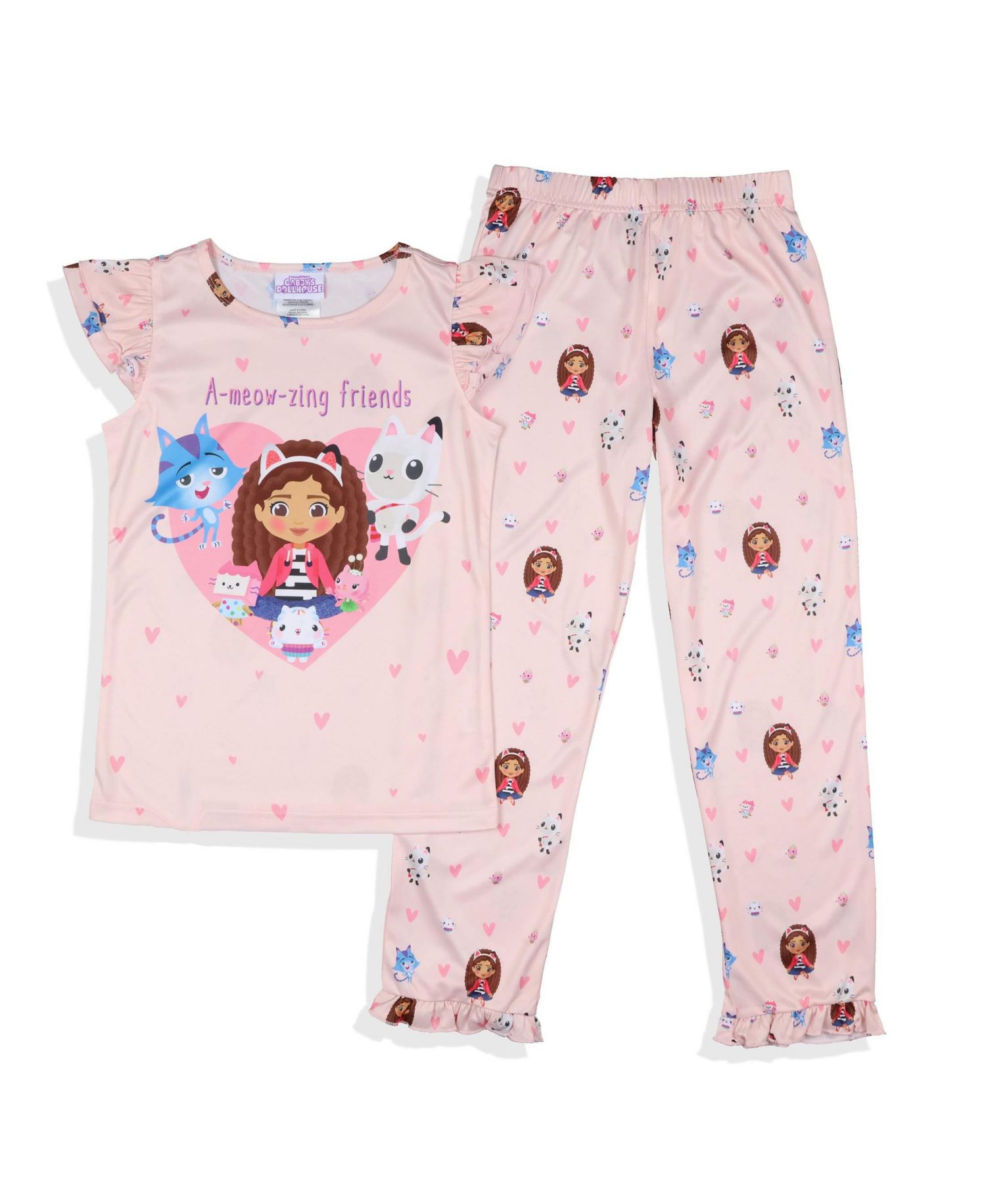 Big Girls A-Meow-Zing Friends 2-Piece Pajama Sleep Set