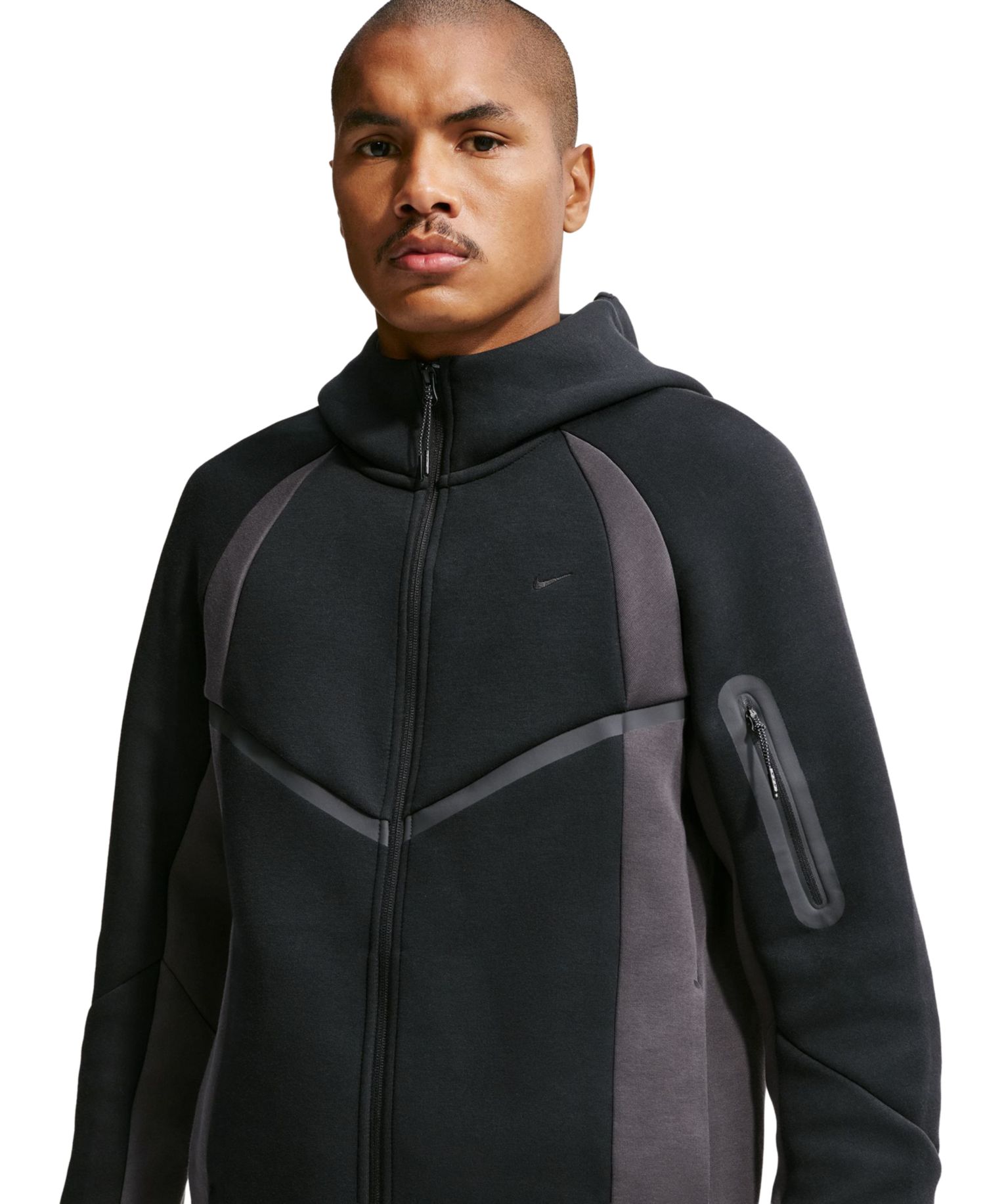 Men's Tech Color-Block Full-Zip Fleece Sweatshirt