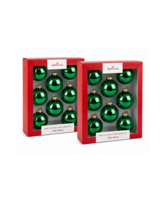 Holiday 16-Piece Glass Ball Ornaments