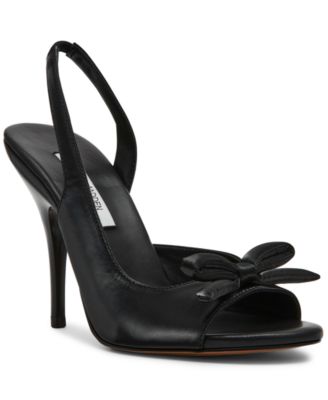 Women's Flounce Slingback Peep-Toe Bow Pumps