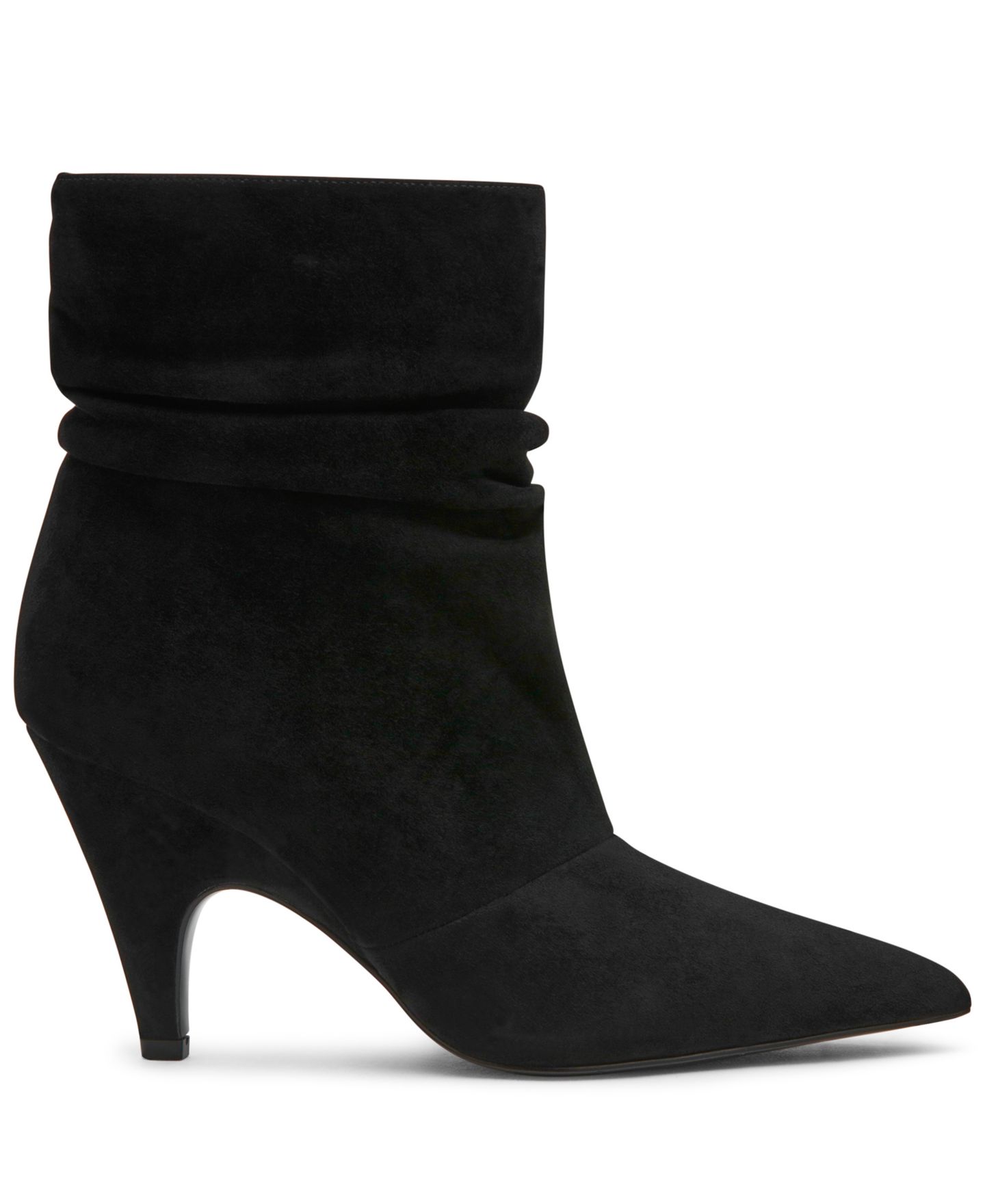 Женские ботинки Steve Madden Elora Stiletto Slouch Booties, цвет: Чёрный замшевый — фото 2
