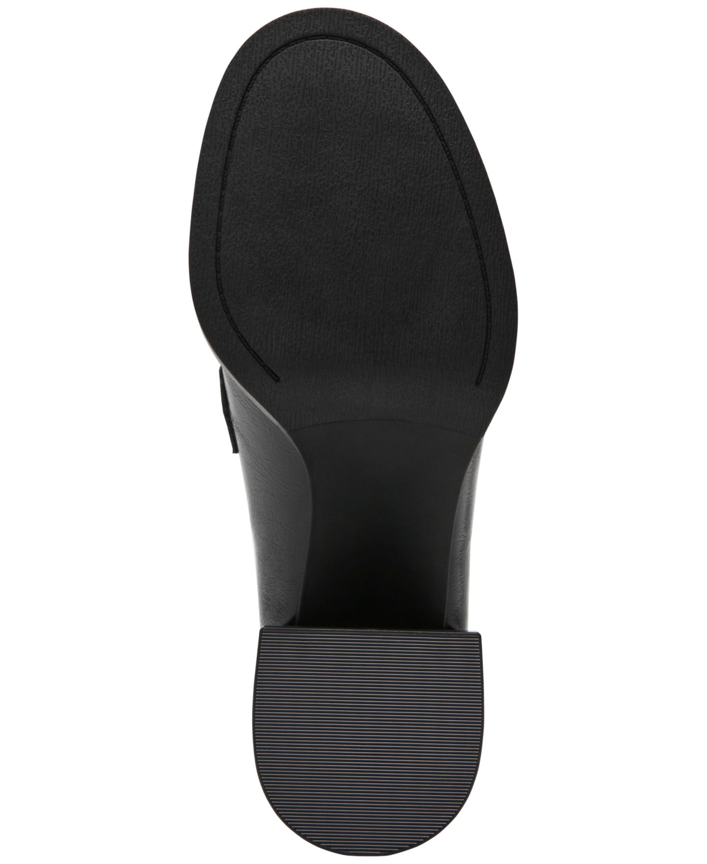 Женские туфли Steve Madden Bettie Block Heel Tassel Loafer Pumps, цвет: Чёрный кожаный — фото 5