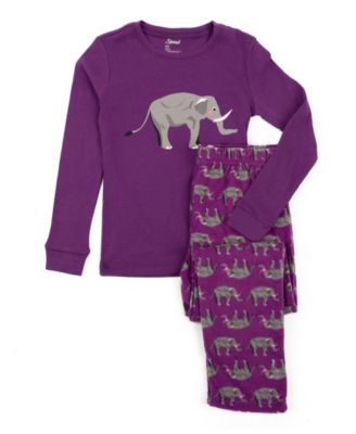 Toddler Girls Matching Family Two-Piece Pajamas - Cotton Top and Fleece Pants - Cute and Playful Prints