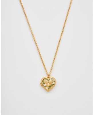 Jasmine Heart Locket Necklace