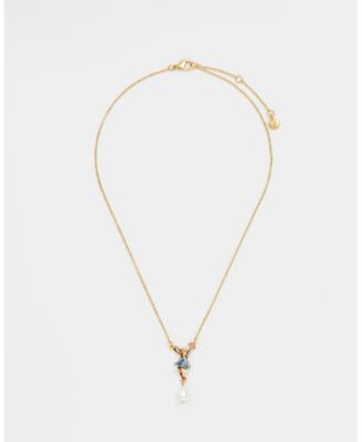 Peter Rabbit Butterfly Pearl Drop Necklace