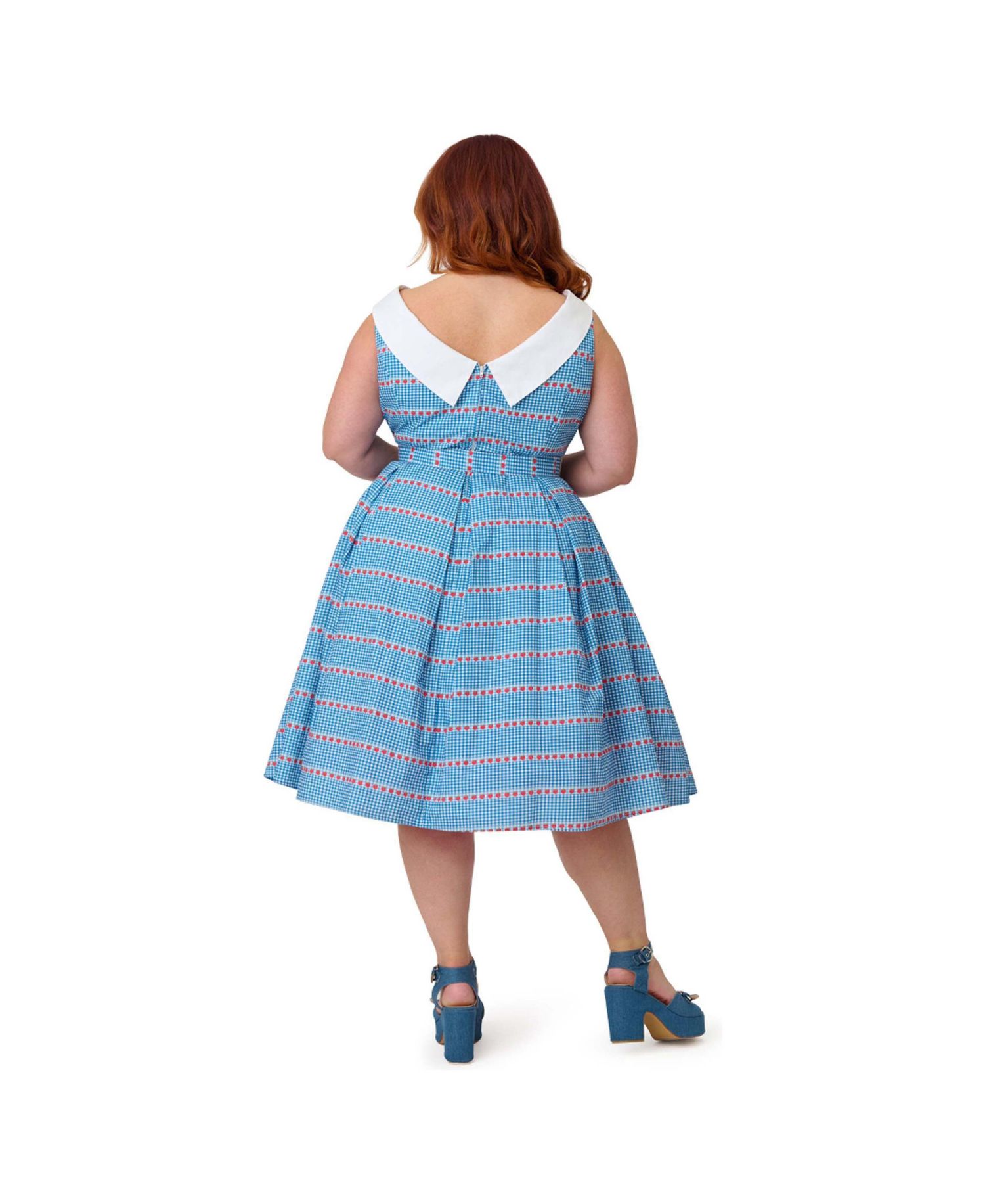 Plus Size 1960s Dancing Doll Swing Dress