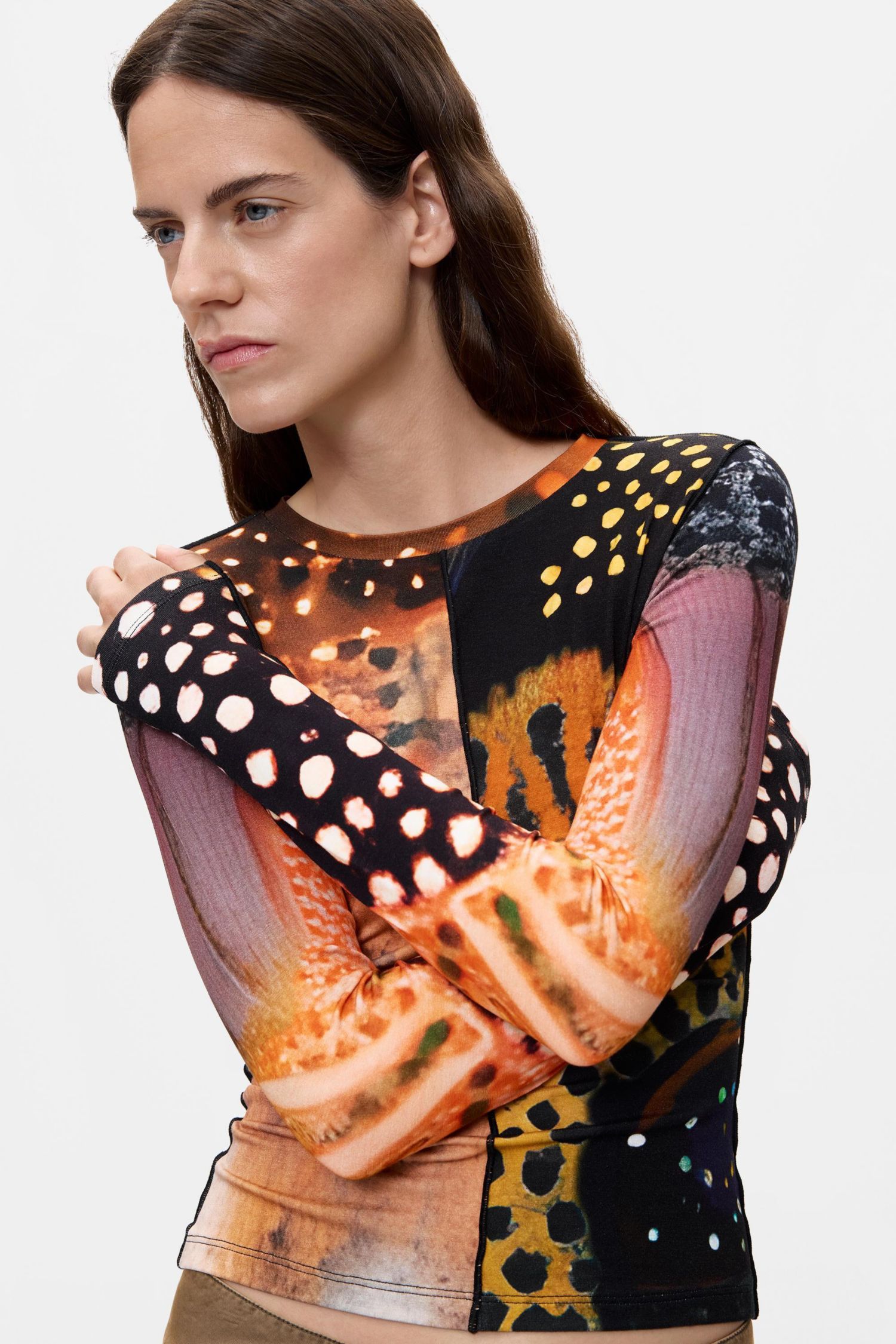 Women's Printed Long Sleeve T-shirt