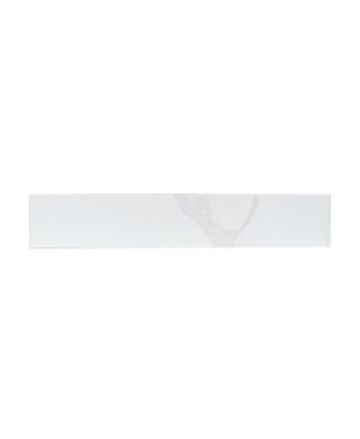 Double Sink Quartz Bathroom Vanity Top with Undermount Sinks, Carrara Marble Look, 4" Backsplash, Stain and Heat Resistant