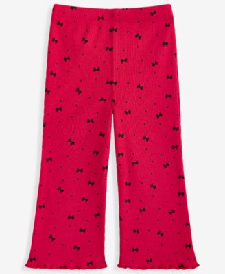 Toddler Girls' 2T-4T Bow Rib Flare Leggings