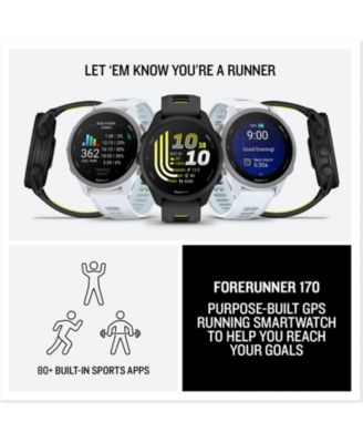 Garmin Forerunner 170 43mm Smartwatch - Macy's
