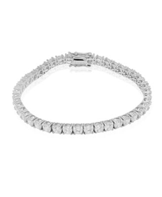 Lab Grown White Sapphire (14.28 ct. t.w.) Bracelet in Sterling Silver (Also Available in Lab Grown Ruby)
