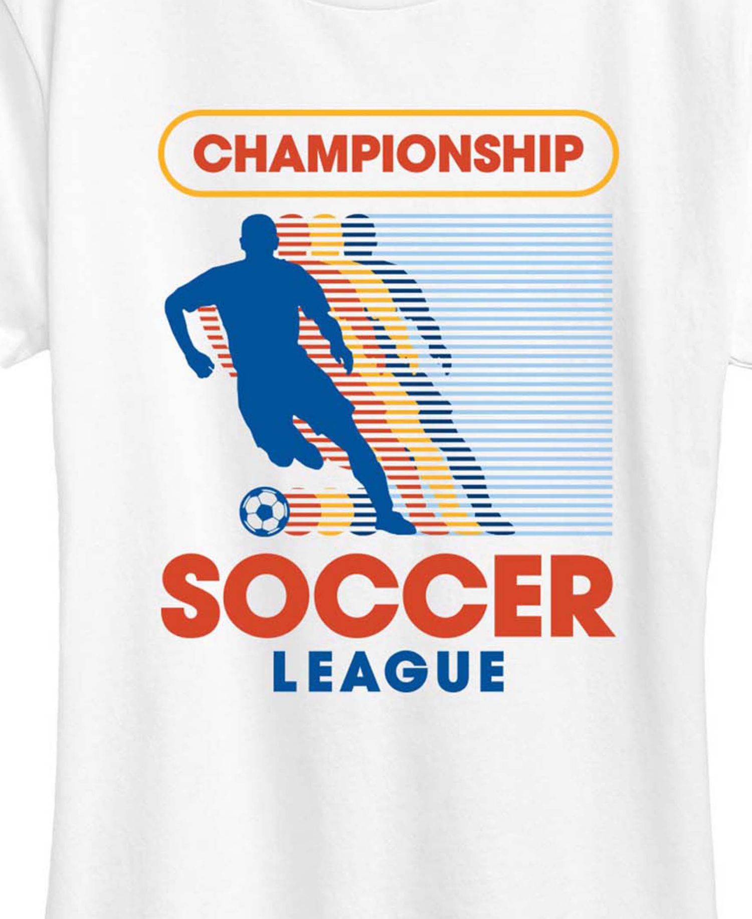 Plus Size Championship Soccer Graphic T-Shirt