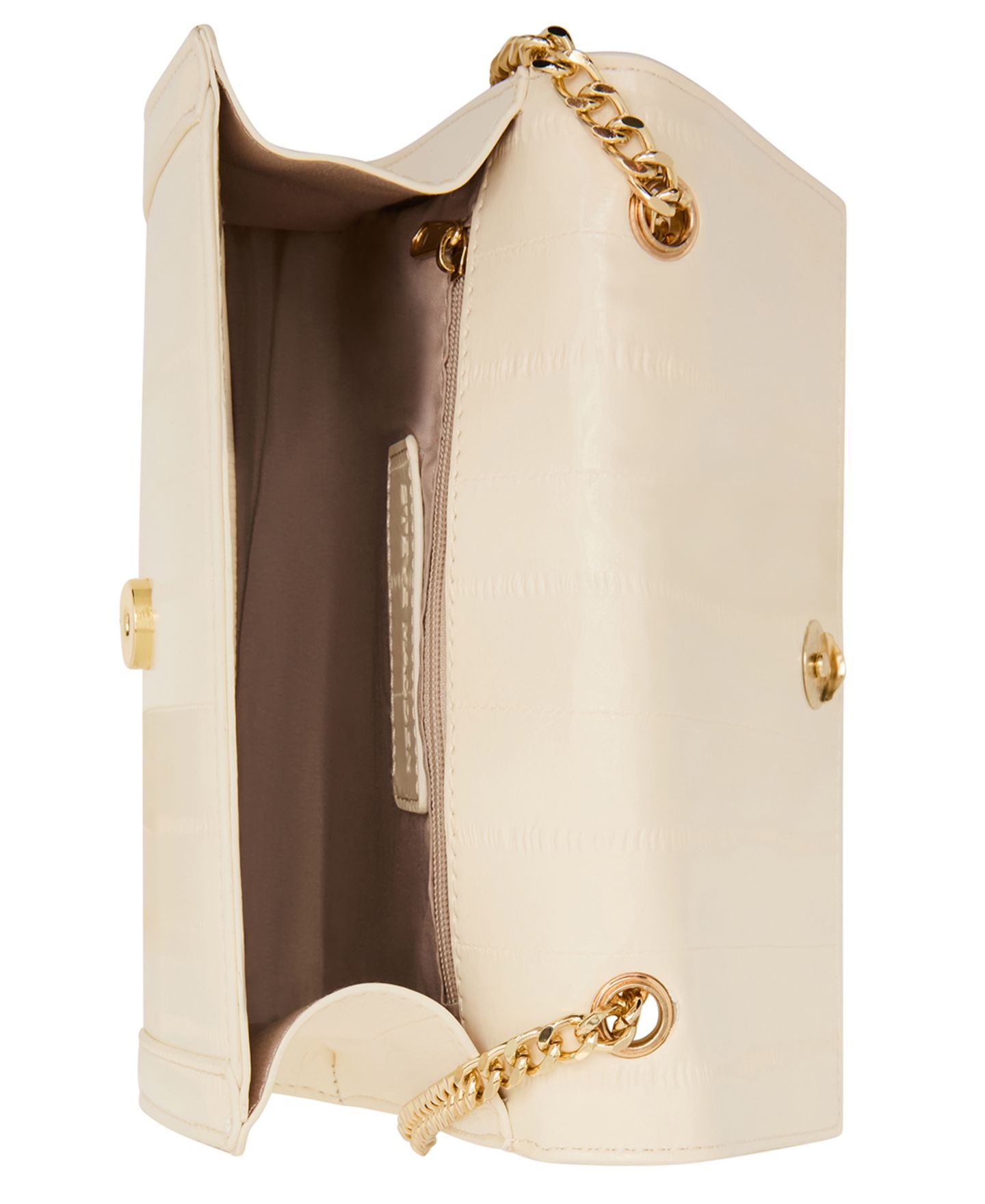 Женская сумка Steve Madden Larisae Small Magnetic Snap Crossbody Handbag, цвет: Слоновая кость — фото 4