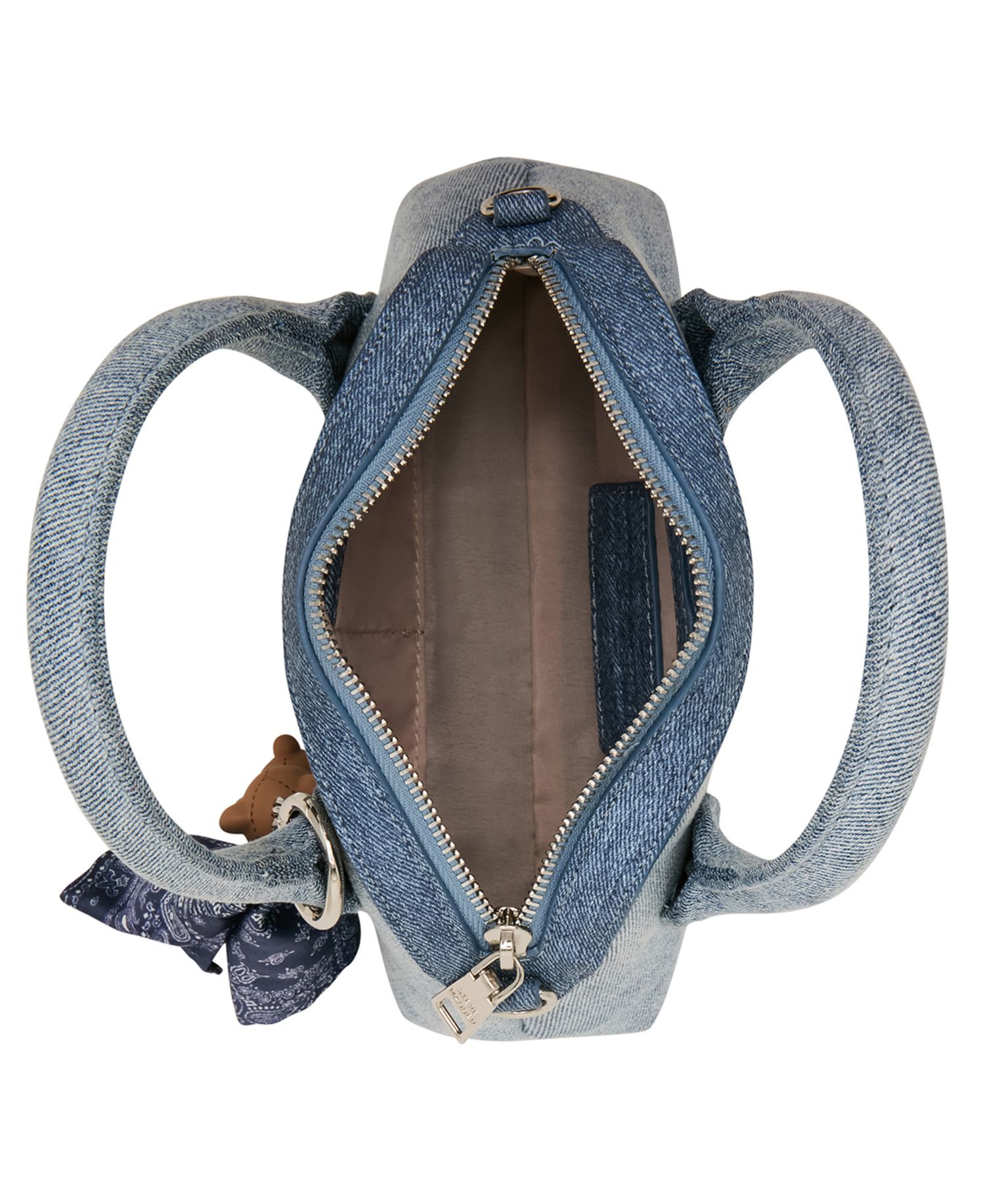 Melodie Small East and West with Scarf Satchel Handbag