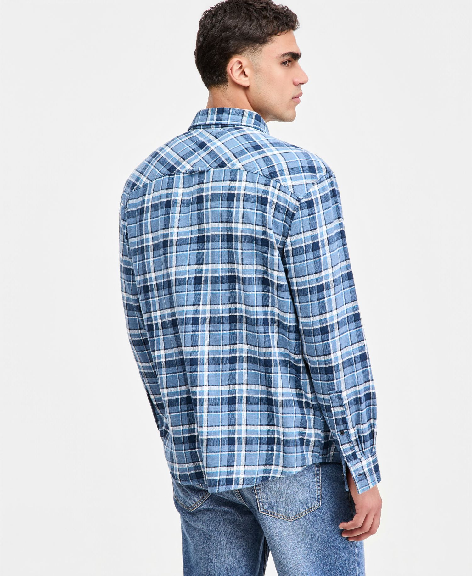 Men's Dexter Plaid Long-Sleeve Shirt