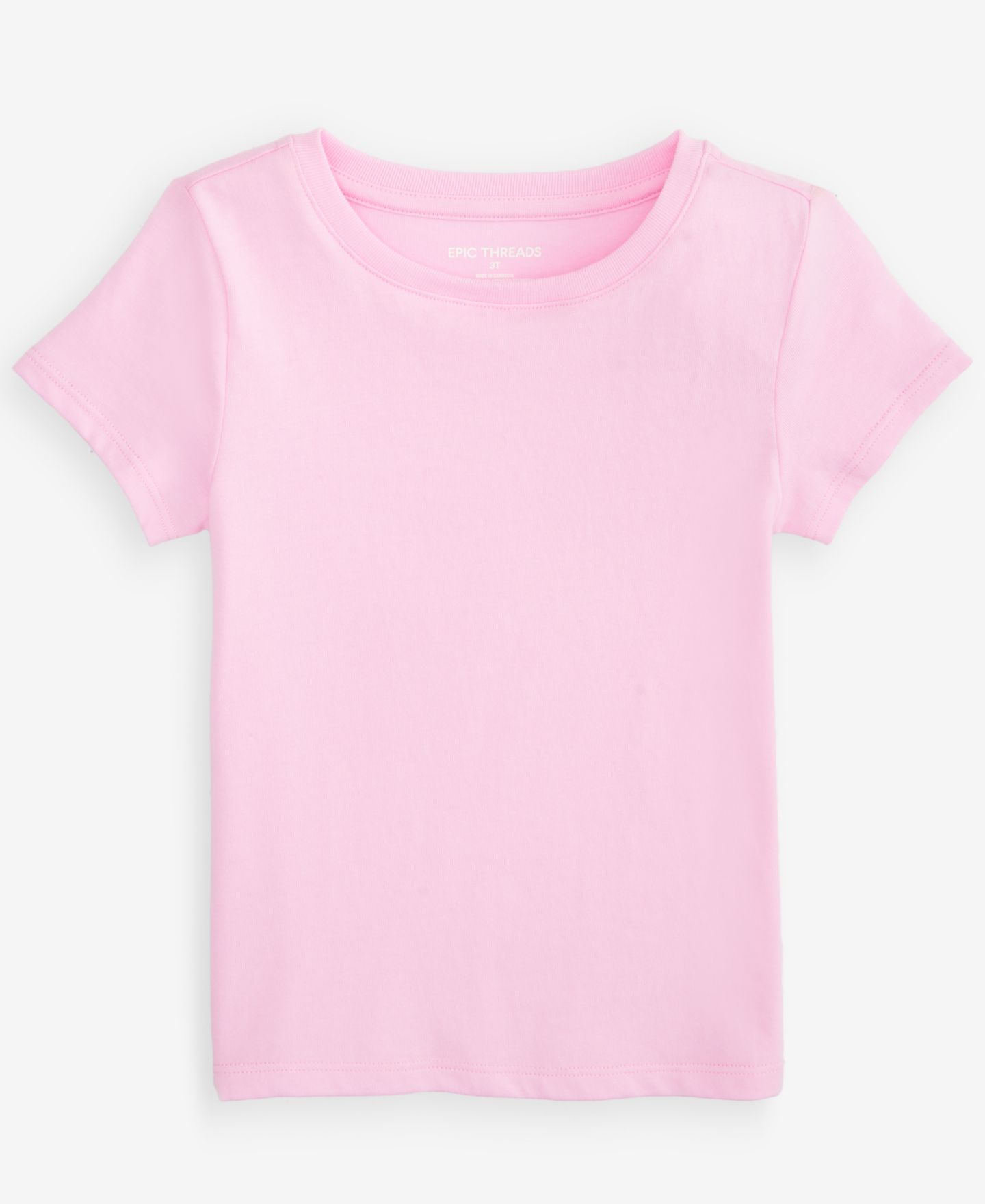 Футболка Epic Threads Core Crewneck T-Shirt для девочек-малышей, цвет: Bonbon — фото 1